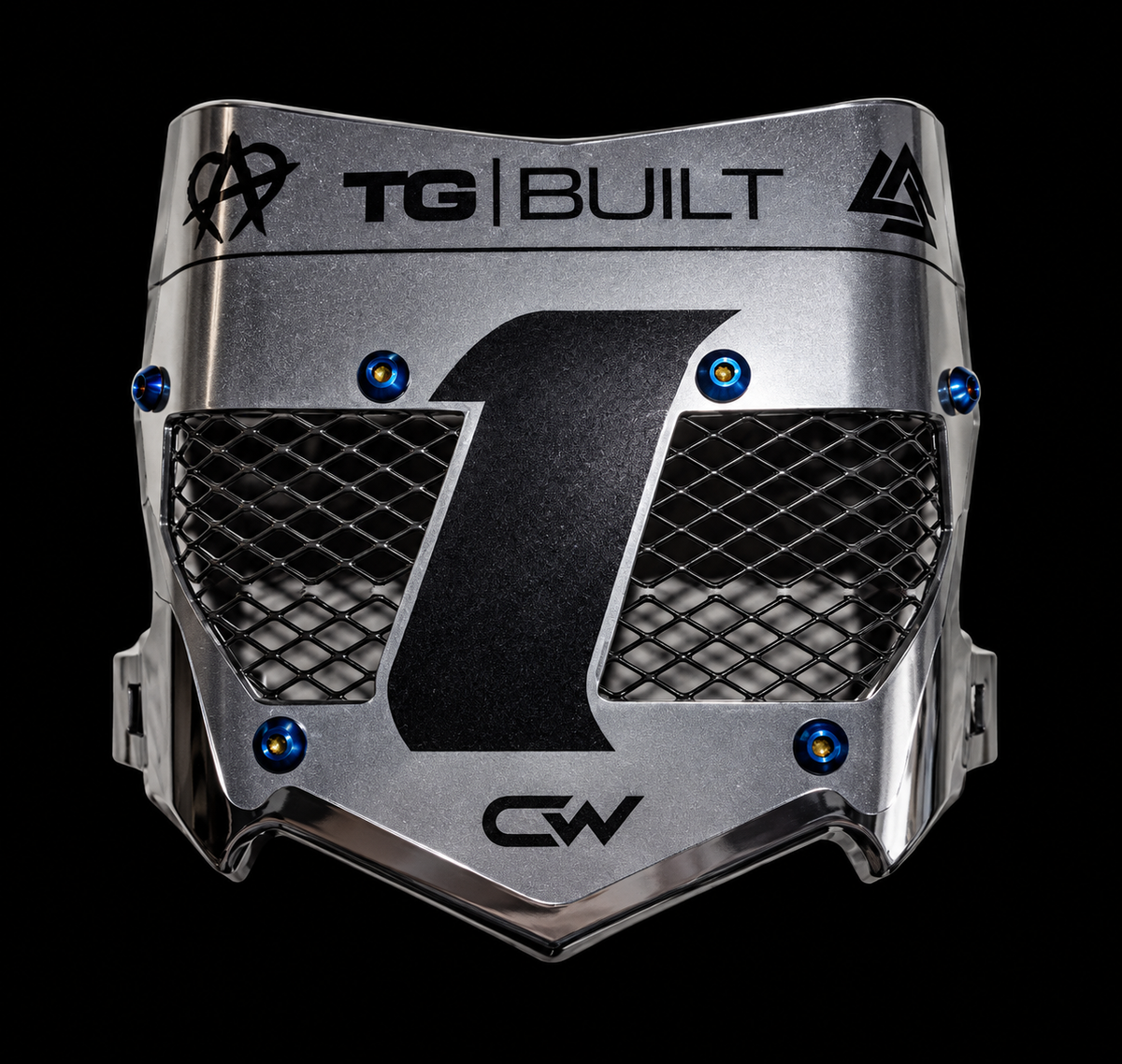 Full Chrome Titanium Vented Plate
